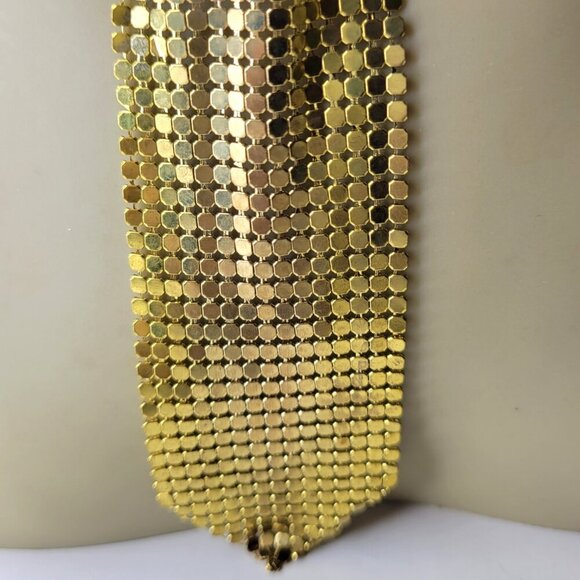 Gold Tie Mesh Necklace - Picture 5 of 8